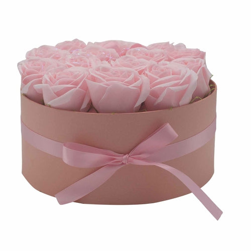 Soap Flower Gift Bouquet - 14 Pink Roses