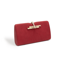 Load image into Gallery viewer, Red Allegro Vegan Clutch Bag