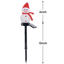 Load image into Gallery viewer, Solar Outdoor Decor Light Christmas Snowman Decoration Stake light