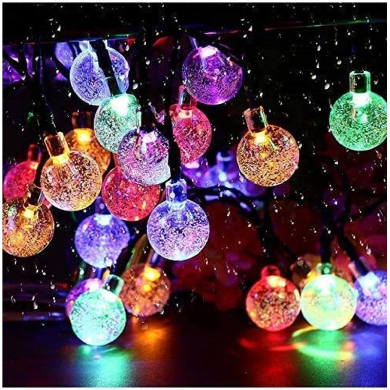 Solar Bubble Ball Light String With 8 Different Modes