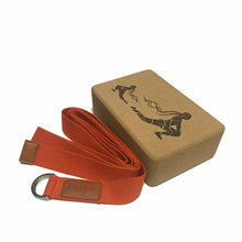 Load image into Gallery viewer, Laser Engraved Cork Block &amp; Strap Combo