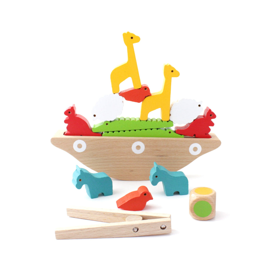 Wooden Blocks Balance Animal Game Toys for Children Montessori