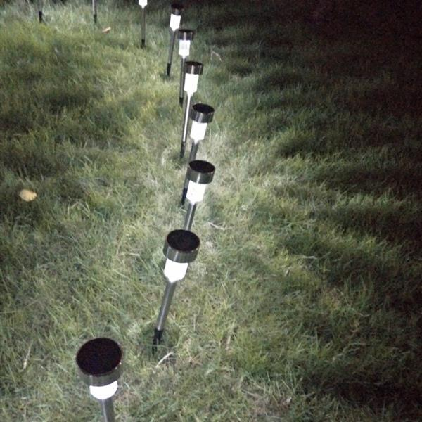 10pcs 5W High Brightness Solar Power LED Lawn Lamps with Lampshades
