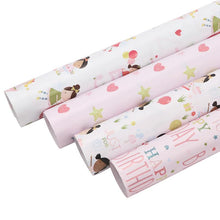 Load image into Gallery viewer, &quot;Hearts &amp; Stars&quot; Wrapping Paper Sheets