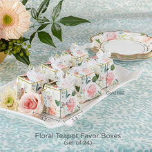 Load image into Gallery viewer, Floral Teapot Favor Box (Set of 24)