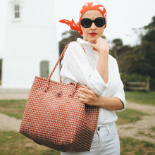Load image into Gallery viewer, TOKO Recycled Woven Tote Bag - Red