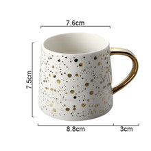 Load image into Gallery viewer, Gold Dotted Coffee Mug