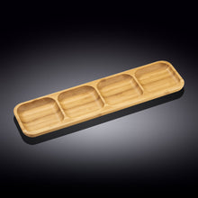 Load image into Gallery viewer, Natural Bamboo Dipping Dish 17&quot; X 4.5&quot; | 43 X 11.5 Cm