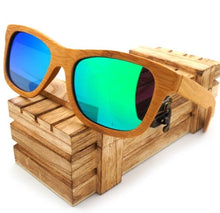 Load image into Gallery viewer, 100% Natural Bamboo Wooden Sunglasses