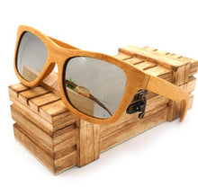 Load image into Gallery viewer, 100% Natural Bamboo Wooden Sunglasses