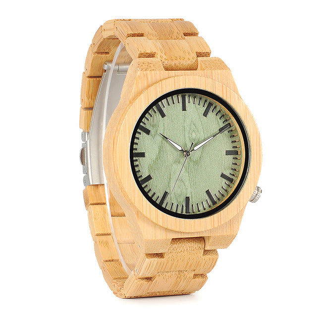 B22 Men's Bamboo Wood Wristwatch