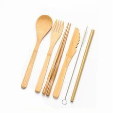 Load image into Gallery viewer, Bamboo Travel Utensils