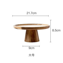 Load image into Gallery viewer, Creative Wooden Manual Cake Pan Dessert Display