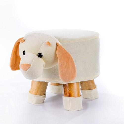 Creative cartoon animal stool solid wood