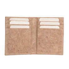 Load image into Gallery viewer, Coconut Leather BiFold Card Wallet - Beige