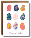 Easter Eggs recycled card & envelope