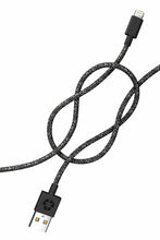 Load image into Gallery viewer, Black iPhone Lightning cable · 2 meter · Made of recycled fishing nets