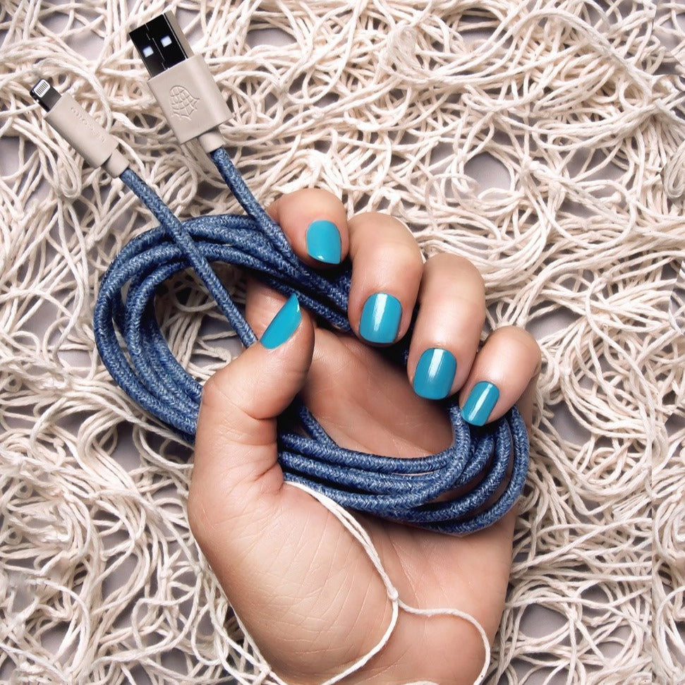 iPhone Lightning cable · Blue