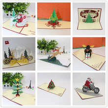 Load image into Gallery viewer, Postcards 3D Christmas Cards Birthday Thanks