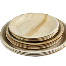 Load image into Gallery viewer, Palm Leaf Plates Round 10&quot; Inch (Set of 25/50/100)