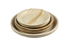 Load image into Gallery viewer, Palm Leaf Plates Round 7&quot; Inch (Set of 25/50/100)