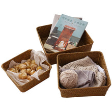 Load image into Gallery viewer, Wicker Basket Storage Box
