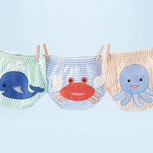 Load image into Gallery viewer, Beach Bums 3-Piece Diaper Cover Gift Set (0-6 Months)
