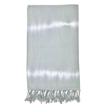 Load image into Gallery viewer, Gray Tie Dye Turkish Beach Towel