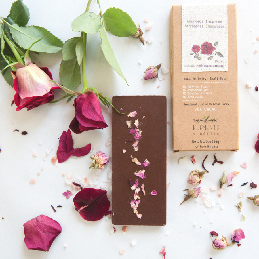 Rose with Cardamom Chocolate Bar - Pack of 3