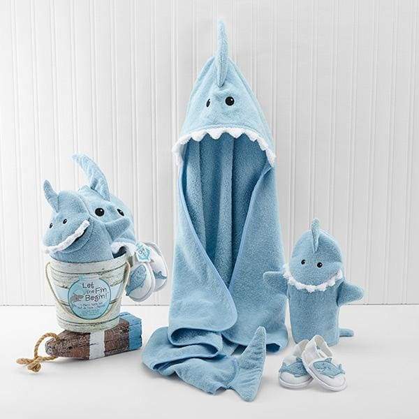 Let the Fin Begin Shark 4-Piece Bath Gift Set (Blue)