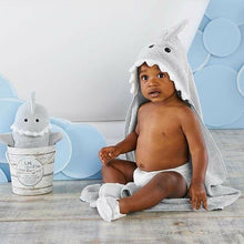 Load image into Gallery viewer, Let the Fin Begin Shark 4-Piece Bath Gift Set (Gray)