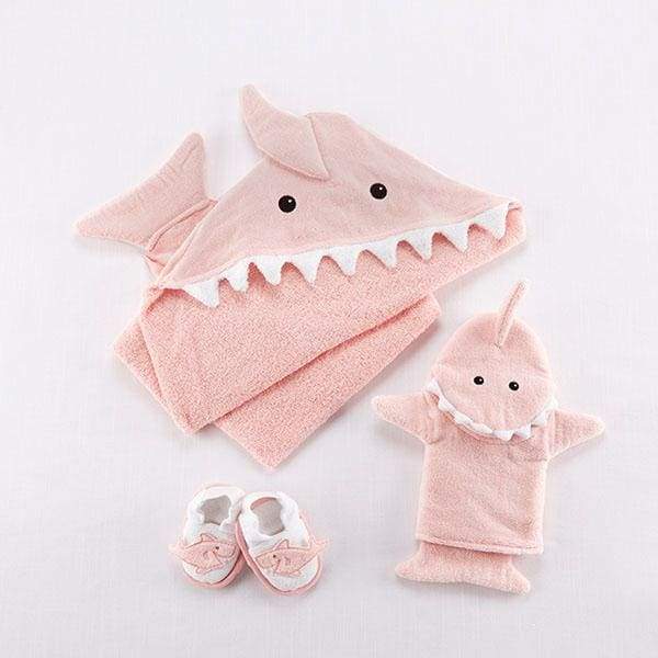 Shark Baby 6-Piece Gift Set Bundle - Pink